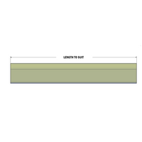 62-000-0 MODULAR SOLUTIONS EDGE COVER EDGE PROTECTION PROFILE, CUT TO ANY LENGTH PRICE / METER SHOWN